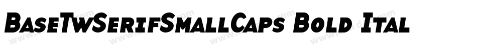 BaseTwSerifSmallCaps Bold Italic字体转换